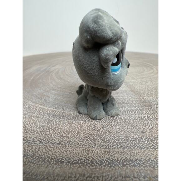 Littlest Pet Shop Special Edition #1006 Fuzzy Grey Schnauzer Dog Blue Eyes - Picture 4 of 6